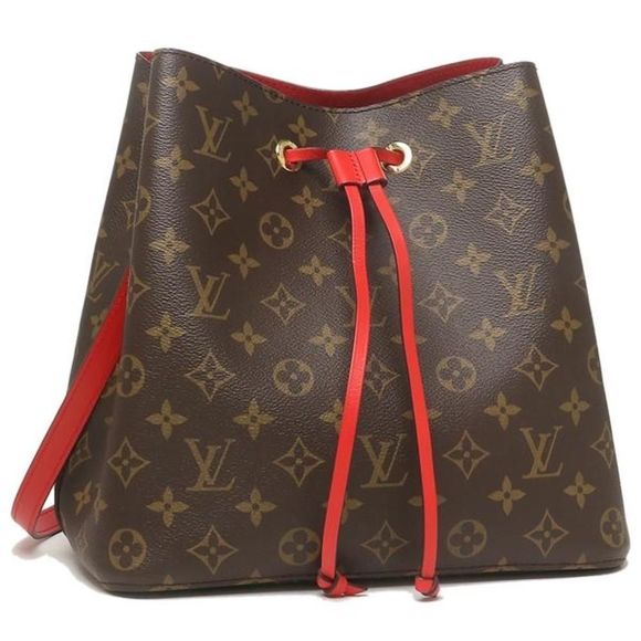 Louis Vuitton Shoulder Bag Neonoe Monogram Red - Picture 1 of 8